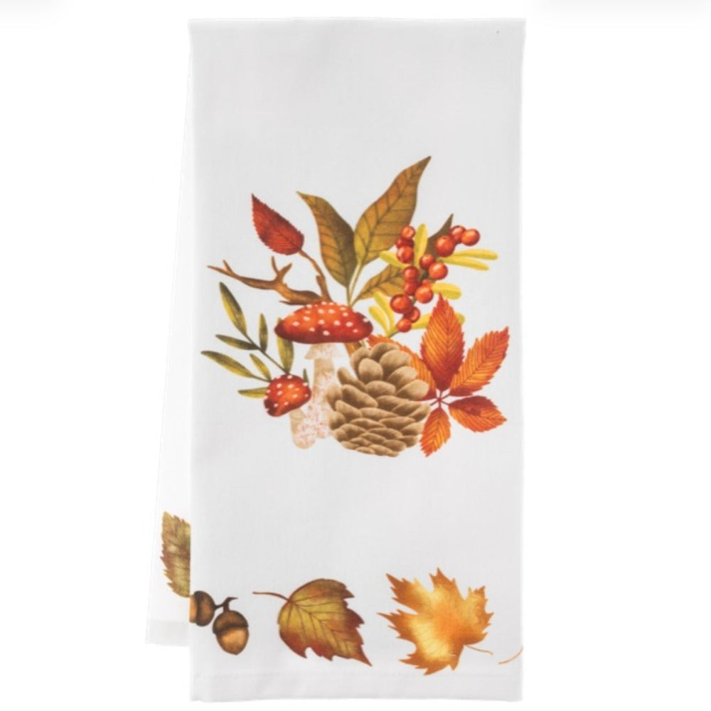 Fall Toadstool Tea Towel | Putti Celebrations Canada