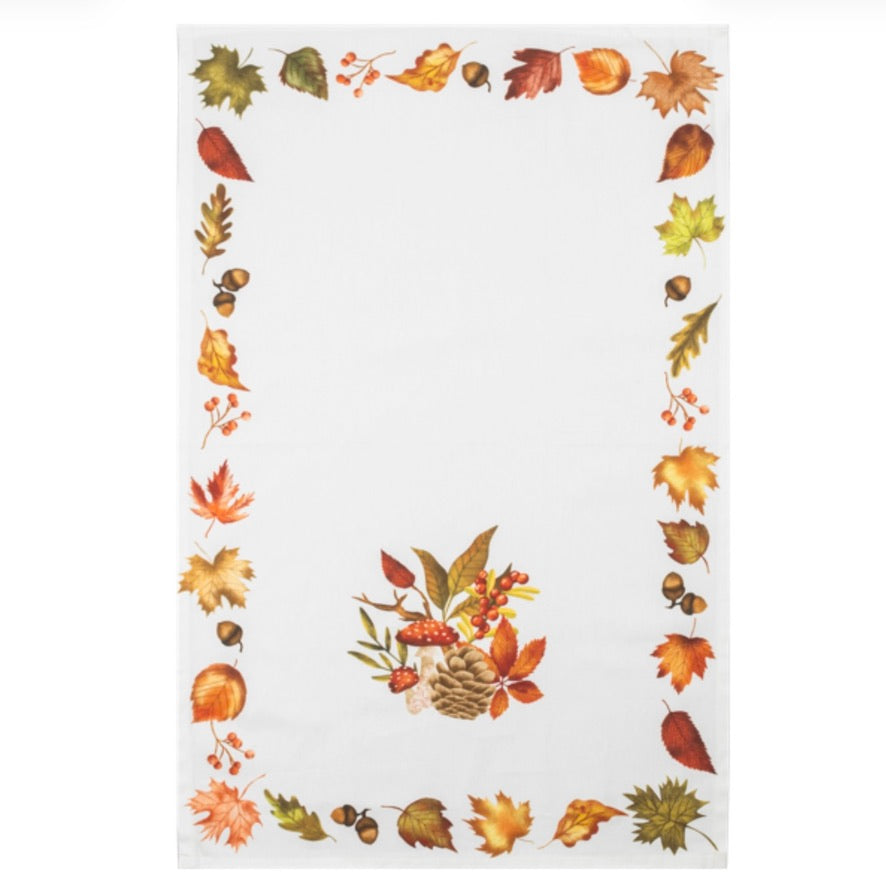 Fall Toadstool Tea Towel | Putti Celebrations Canada