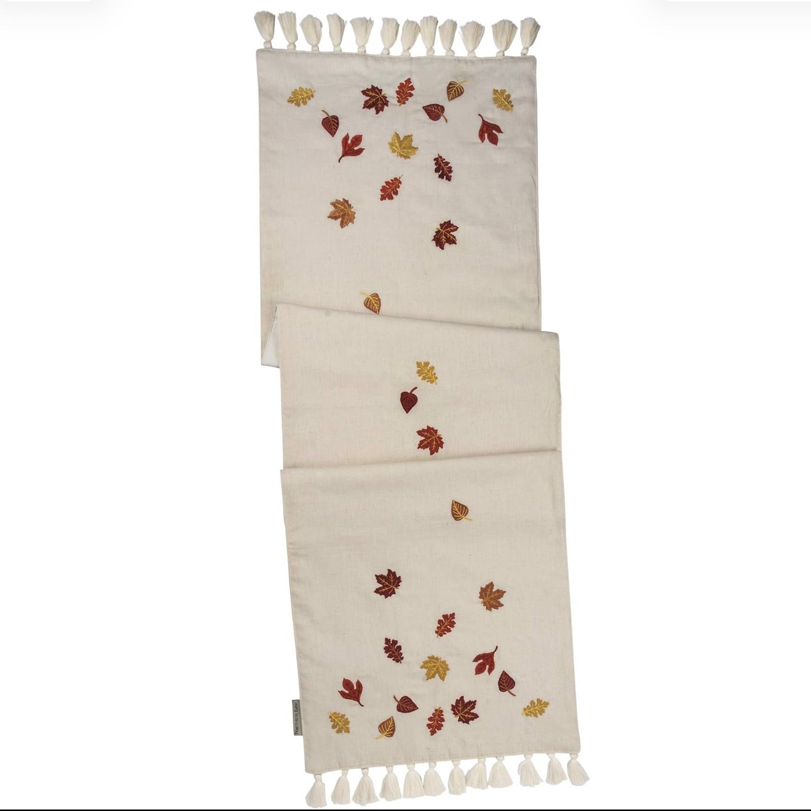Falling Leaves Cotton Table Runner | Putti Fine Furnishings