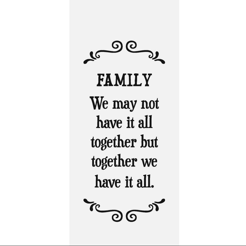 "Family" Flour Sack Towel | Putti Fine Furnishings