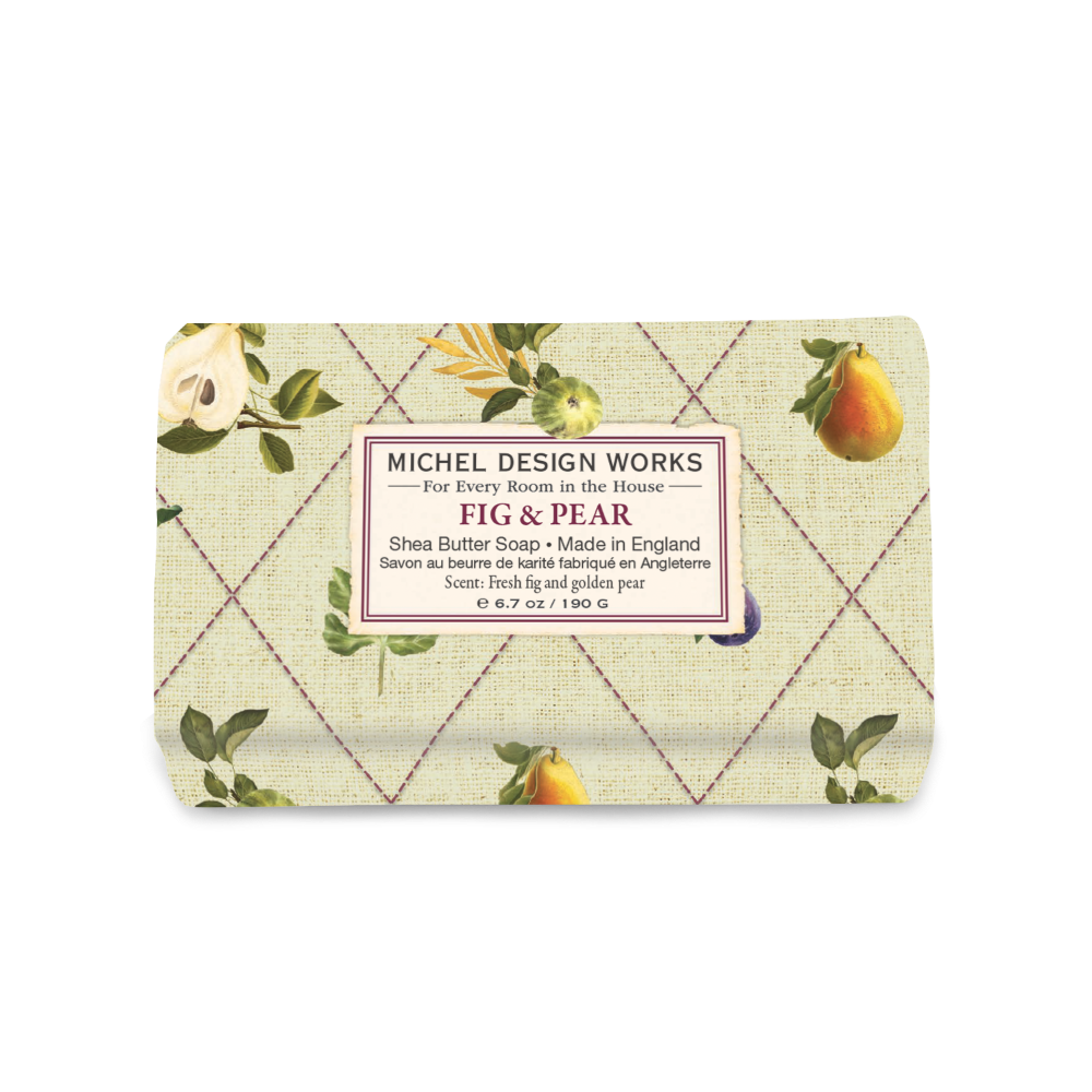 Fig & Pear Medium Bath Soap Bar | Putti Fine Furnishings
