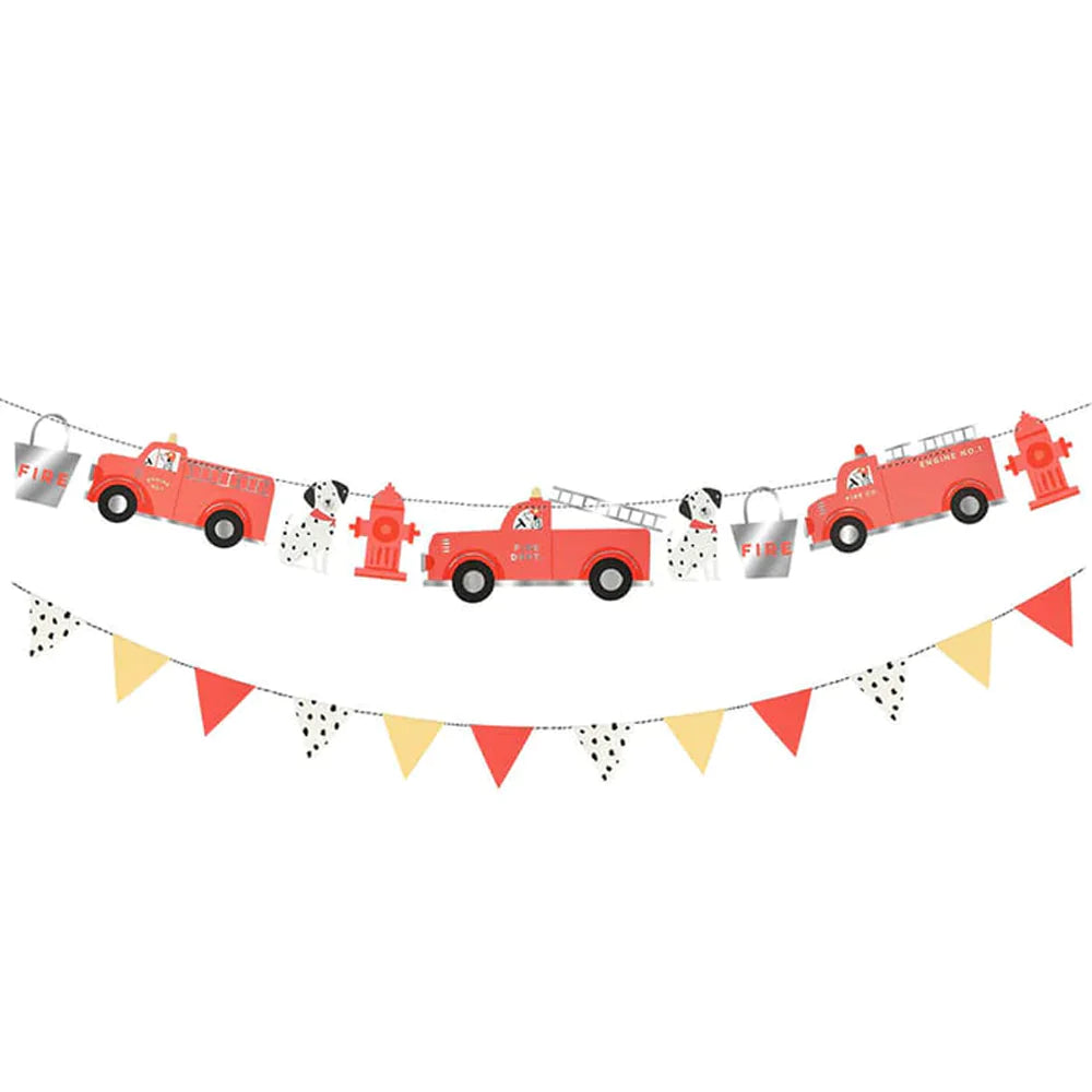 Meri Meri Fire Truck Party Garland