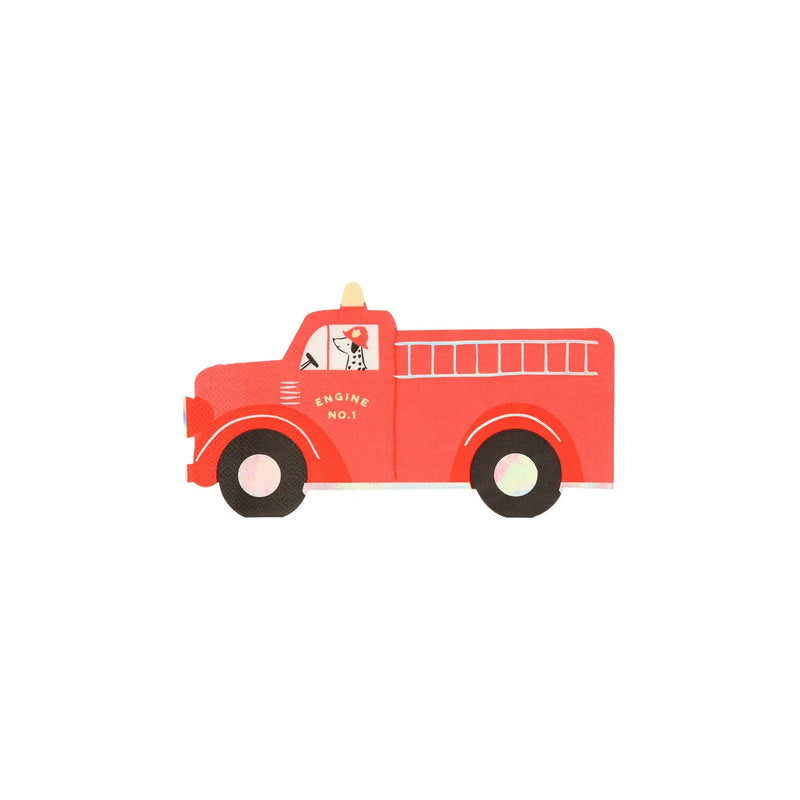 Meri Meri Fire Truck Napkins