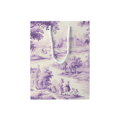 French Toile Gift Bag - Lavender | Putti Fine Furnishings