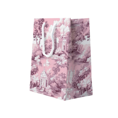 French Toile Gift Bag - Pink | Putti Fine Furnishings