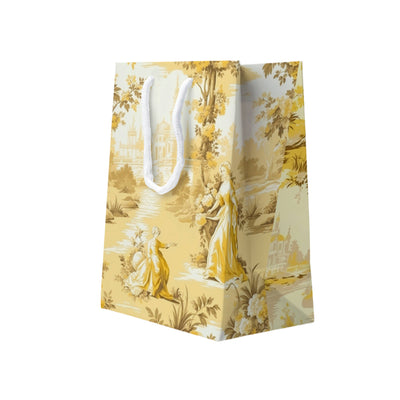 French Toile Gift Bag - Yellow | Putti Fine Furnishings
