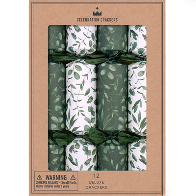 Fresh Eucalyptus 12" Crackers | Putti Christmas Decorations