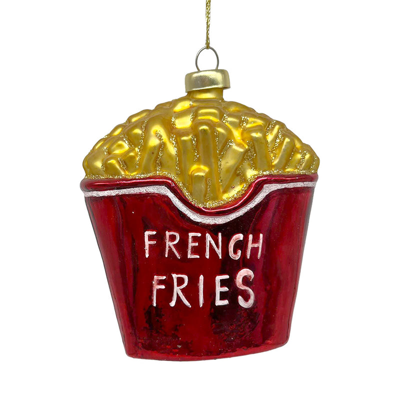 Fries Glass Ornament  | Putti Christmas Decorations