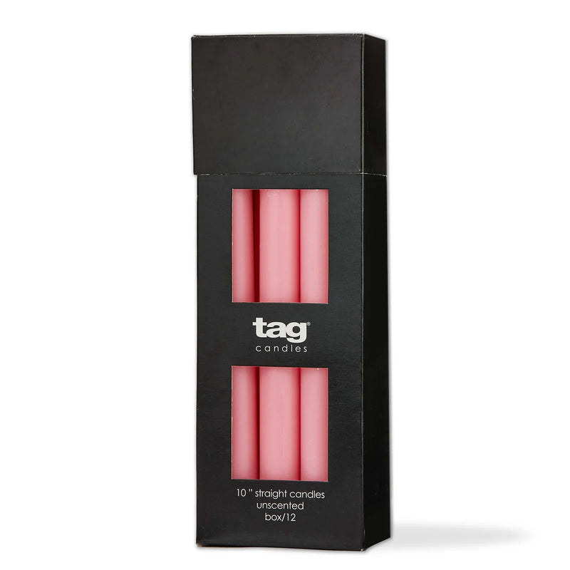 Straight Candles 10" - Pink | Putti Fine Furnishings