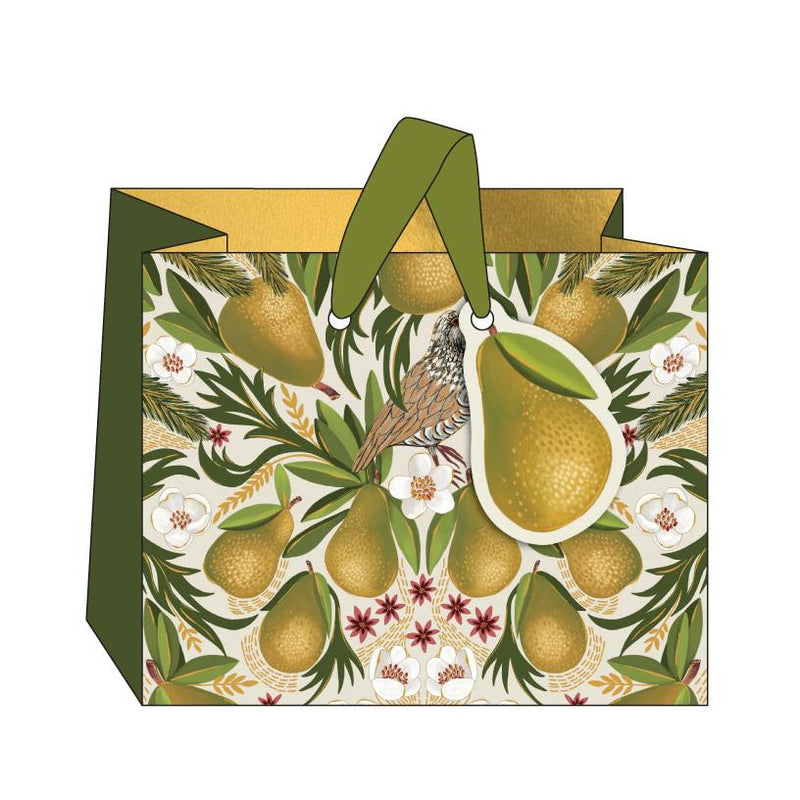 Festive Pear Medium Christmas Gift Bag | Putti Christmas