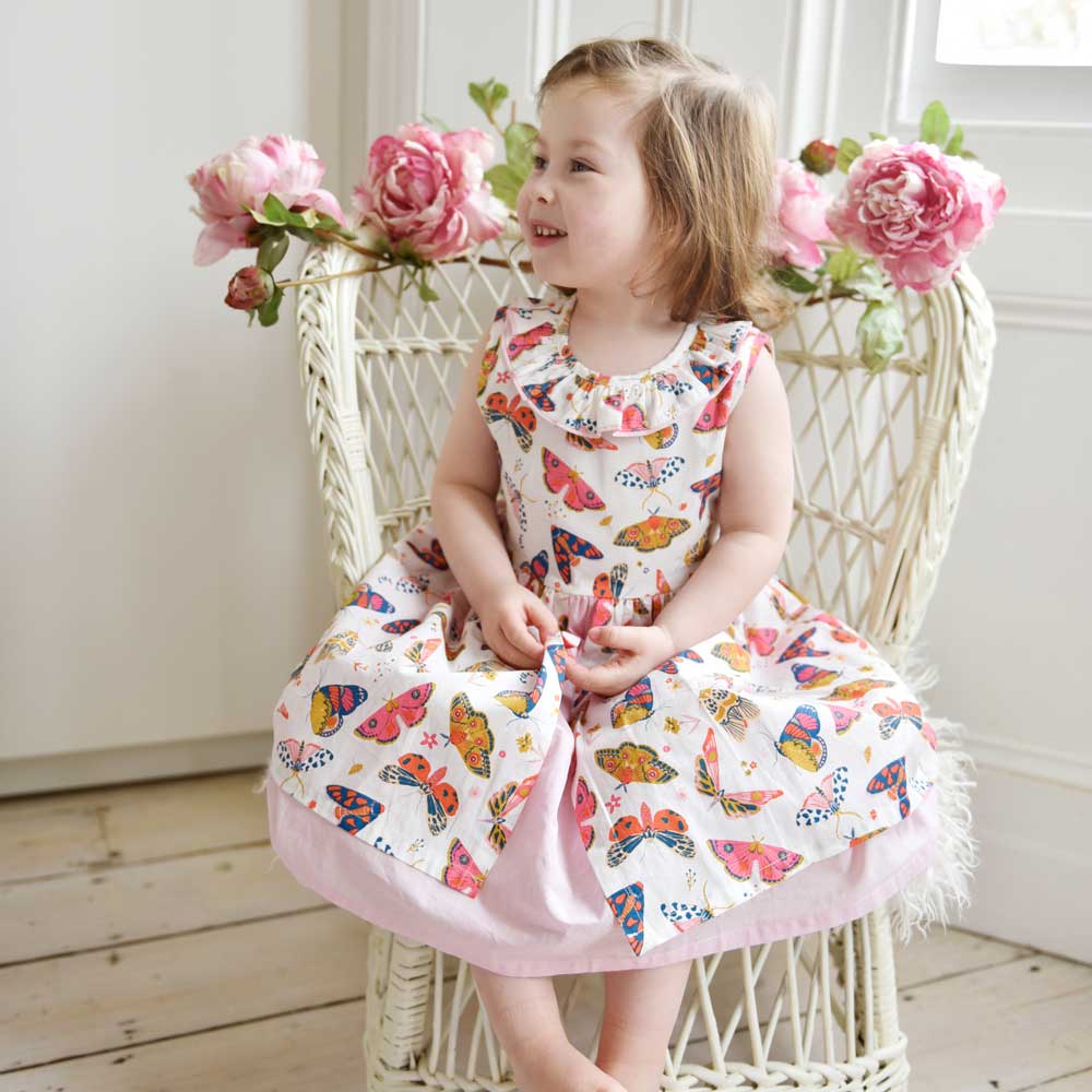 Butterfly Pinafore Dress | Le Petite Putti
