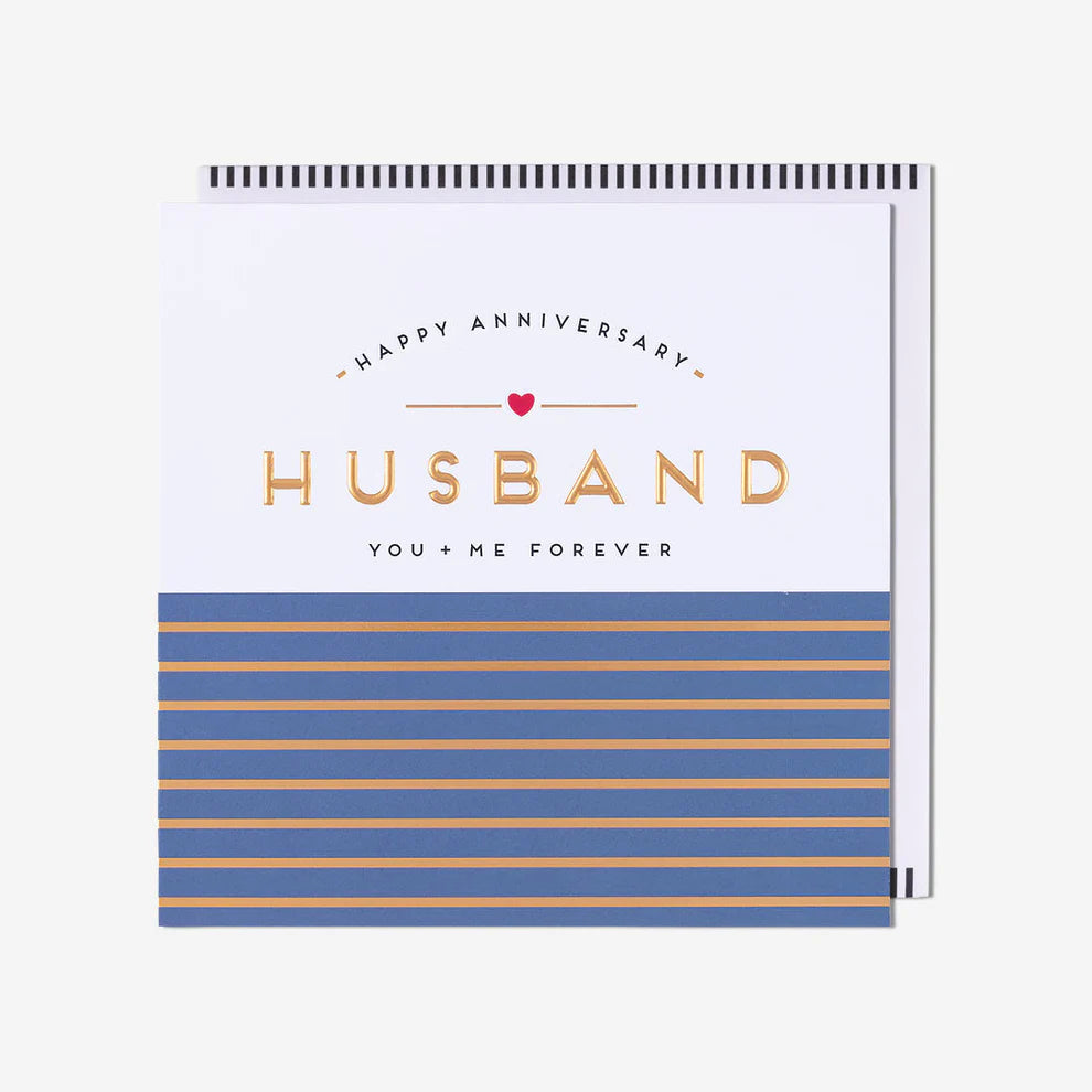 Husband You + Me Forever Anniversary Card