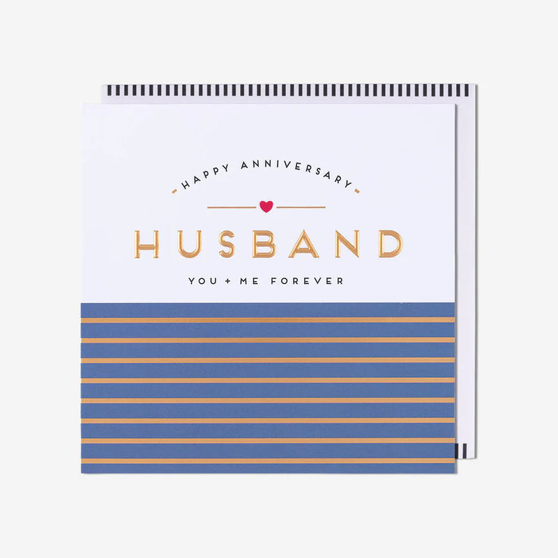 Husband You + Me Forever Anniversary Card