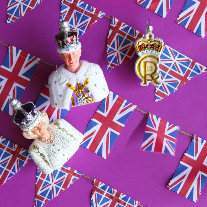 Royal Cypher Glass Ornament