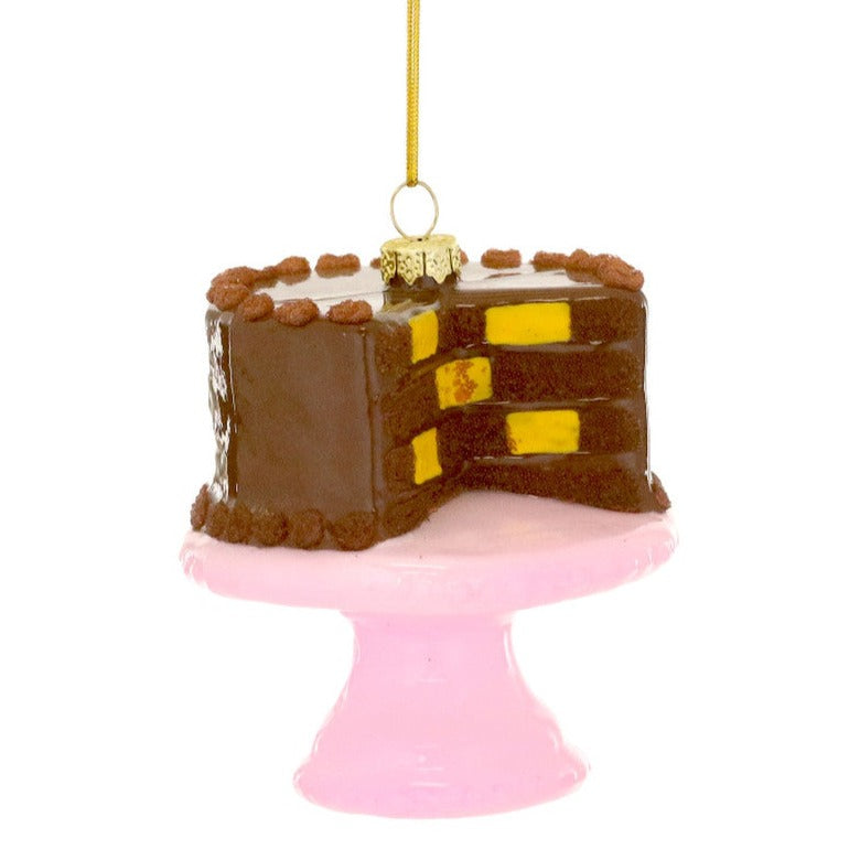 Cody Foster Checkered Cake Glass Ornament | Putti Christmas Decorations