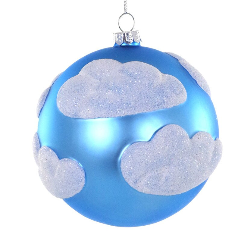 Cody Foster Clouds Glass Ball Ornament  | Putti Christmas Decorations