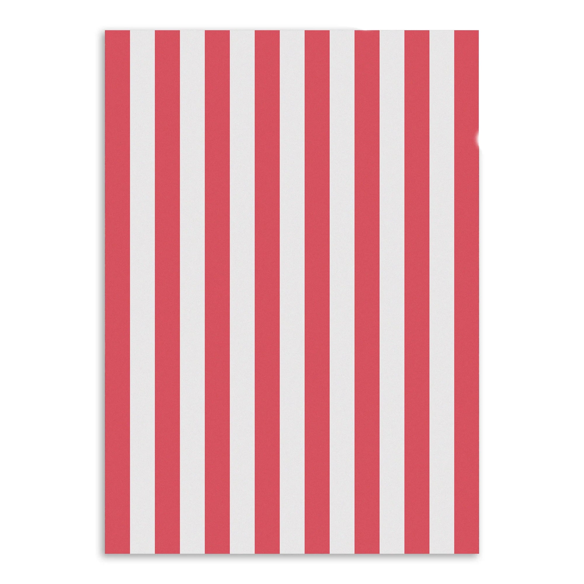 Red and White Stripes Wrapping Paper Sheets