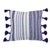 Navy Stripe Tassel Square Indoor/Outdoor Pillow | Putti Fine Furnishings 