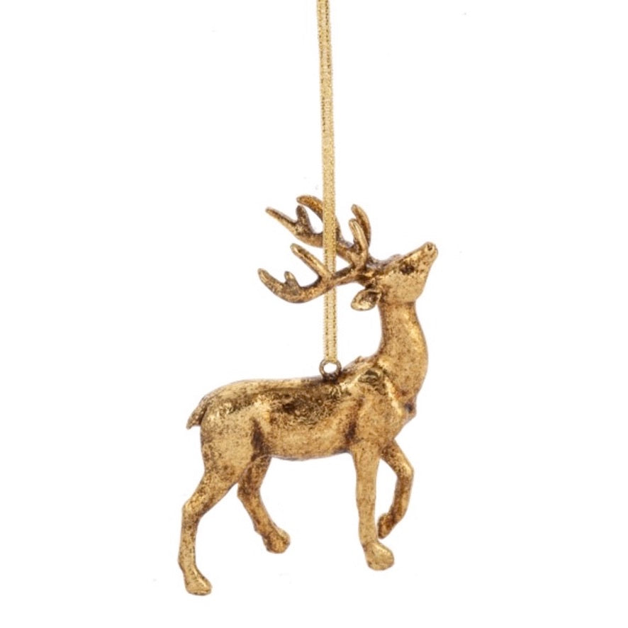 Gilded Animal Ornament - Stag | Putti Fine Furnishings
