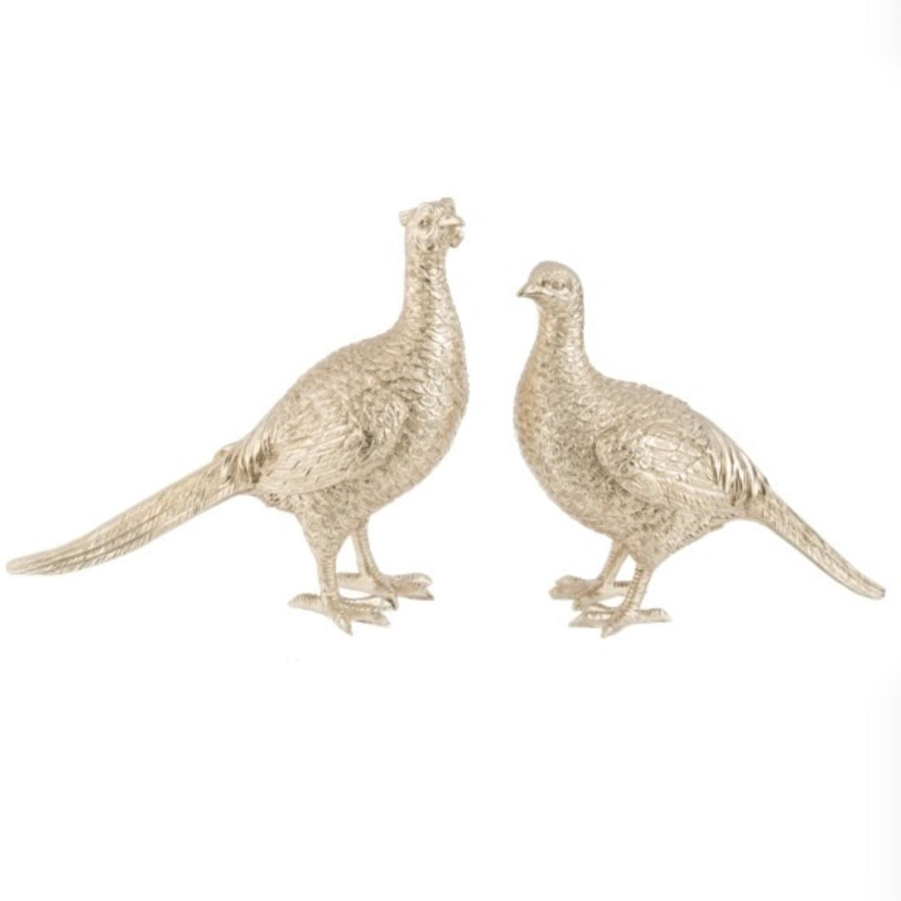 Gilded Pair of Pheasants | Putti Celebrations Canada