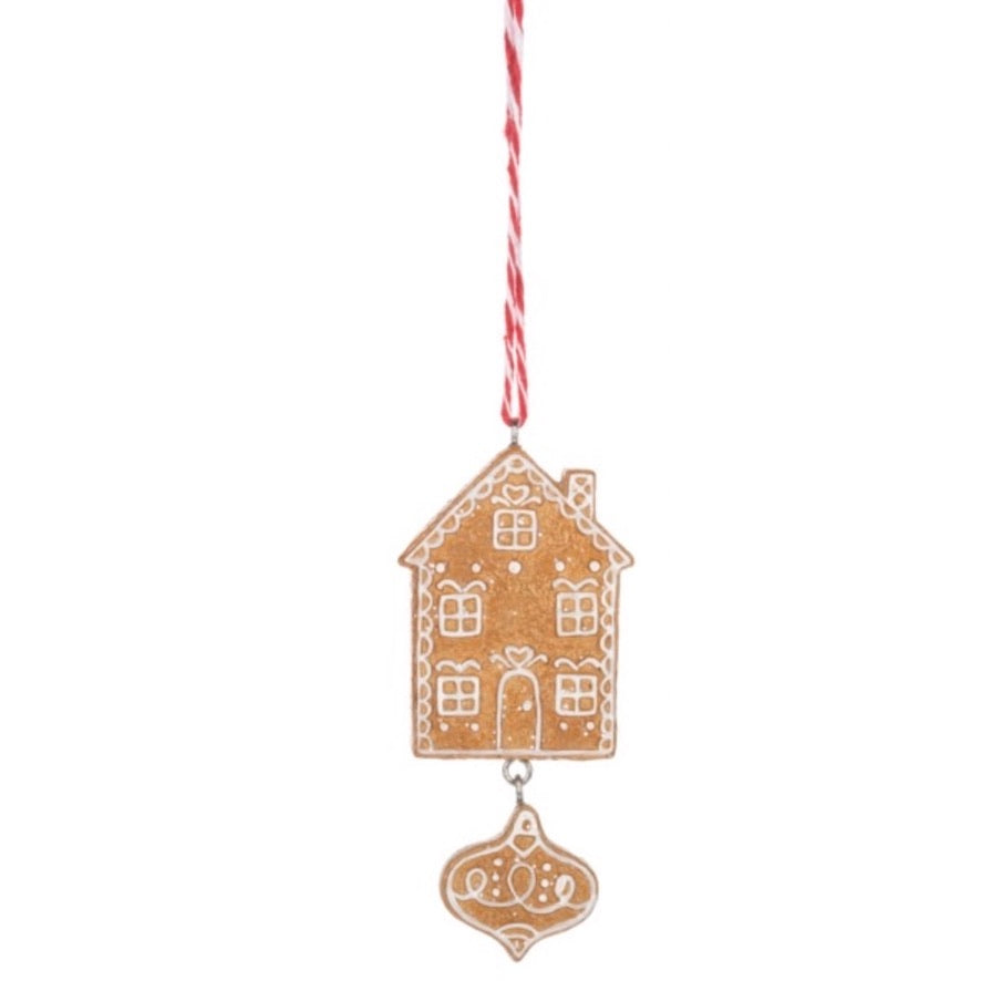 Gingerbread House Cookie Ornament  | Putti Christmas Decorations