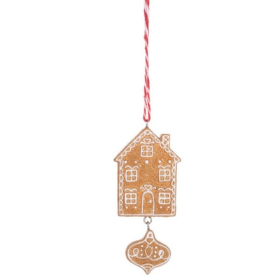 Gingerbread House Cookie Ornament  | Putti Christmas Decorations