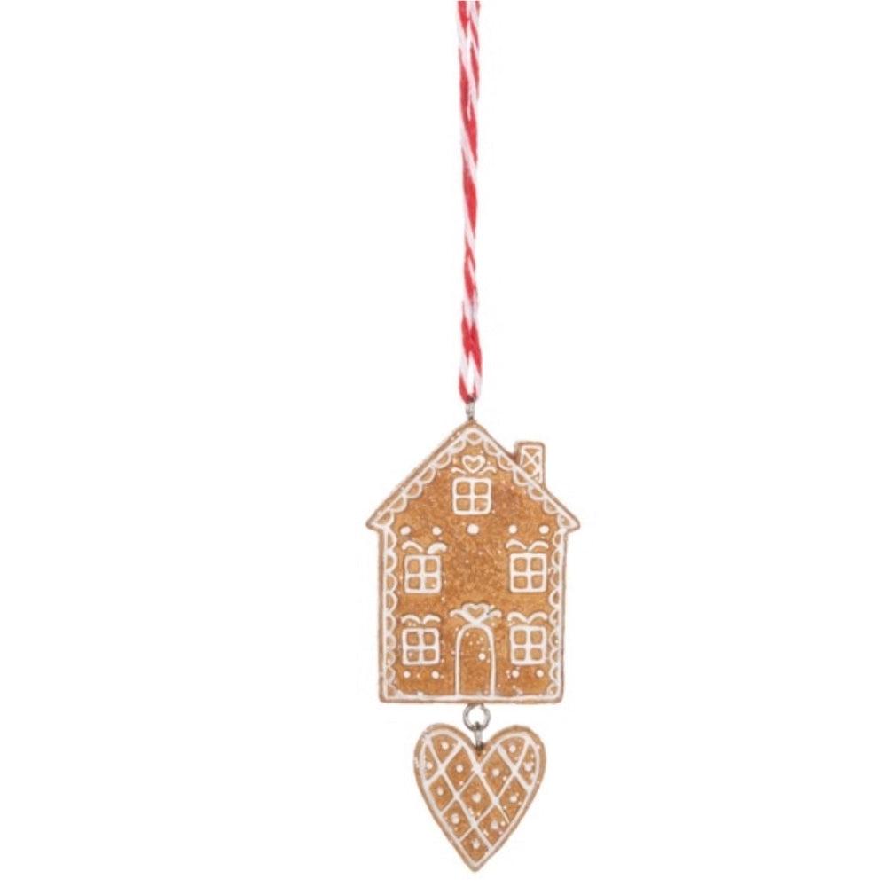 Gingerbread House Cookie Ornament  | Putti Christmas Decorations