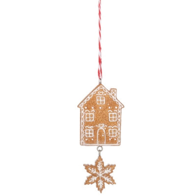 Gingerbread House Cookie Ornament  | Putti Christmas Decorations