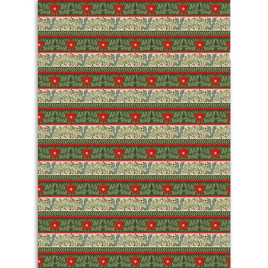 Green Sleeves Christmas Wrapping Paper Roll | Putti Christmas