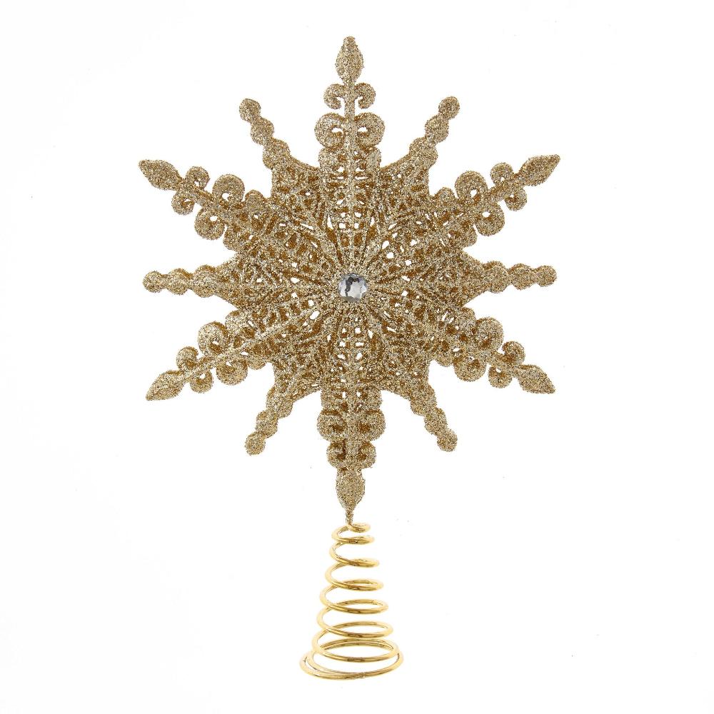 Champagne Gold Tree Topper Star | Putti Christmas Decorations