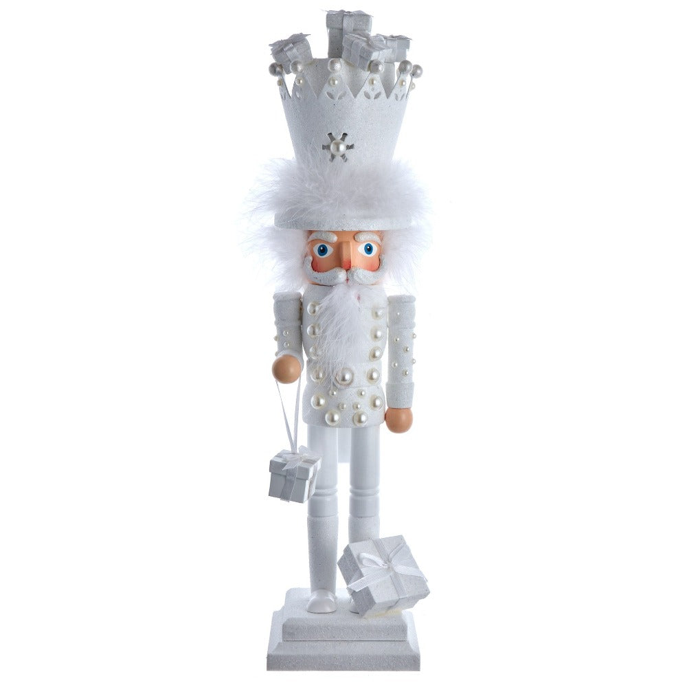 White Nutcracker King with Presents