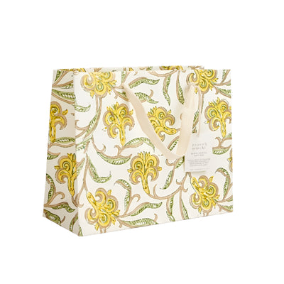 Hand Block Printed Gift Bags Sunshine - Medium | Putti Fine Furnishings