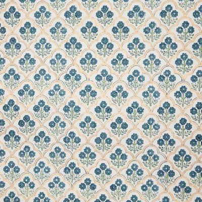 Hand Block Printed Wrapping Paper Sheets - Trellis Indigo