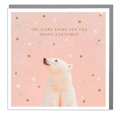 "Happy Christmas" Polar Bear Greeting Card | Putti Christmas