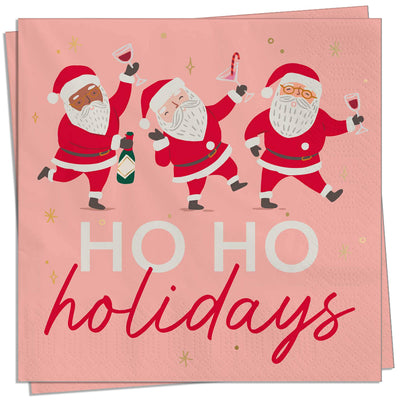 Ho Ho Cocktail Napkin | Putti Christmas Entertaining