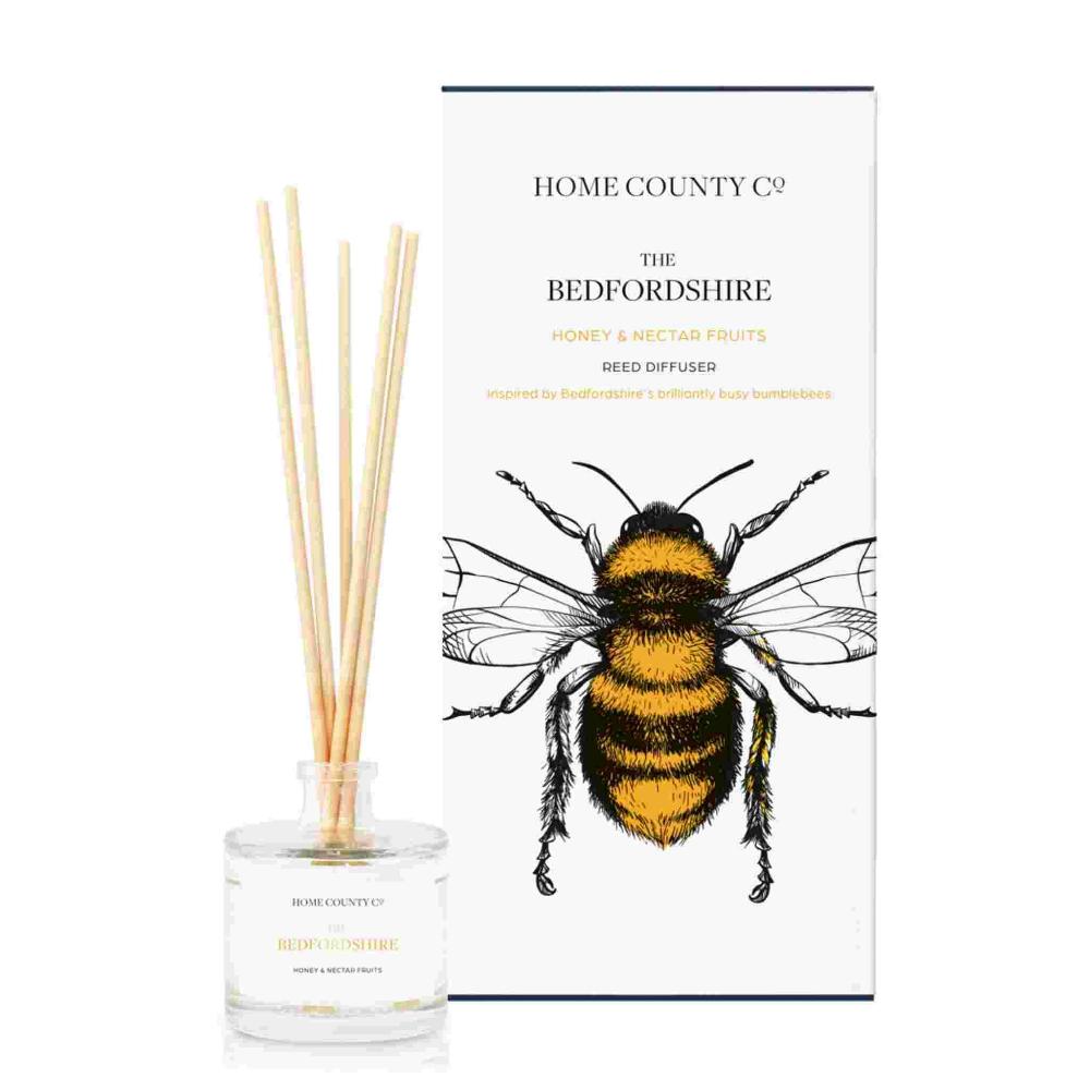 Home County Candles - The Bedfordshire - Honey and Nectar Fruits Diffuser | Putti