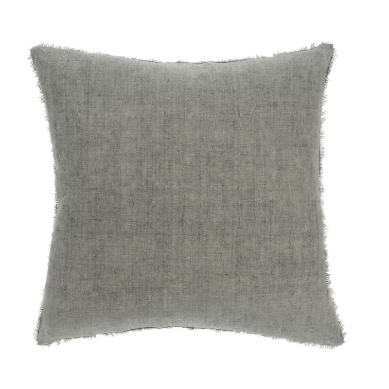 Lina Linen Pillow - Grey