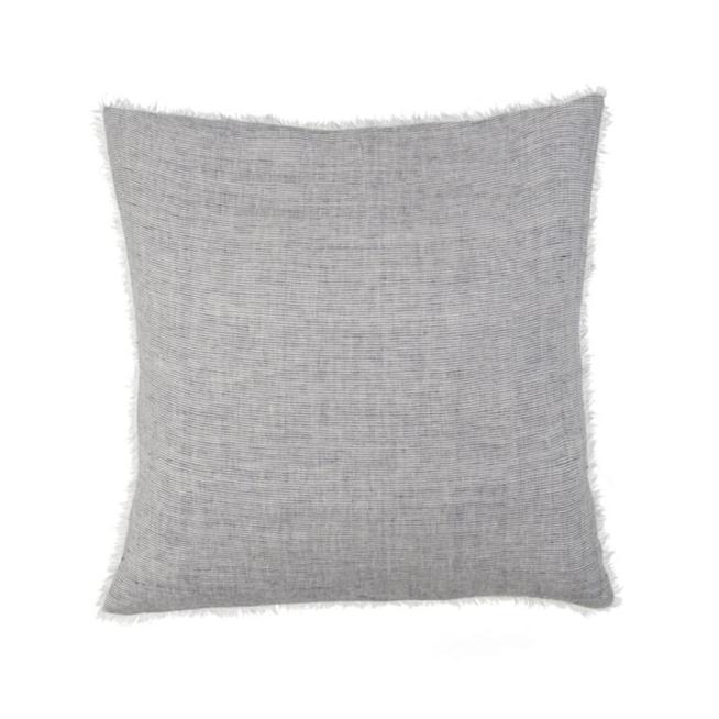Lina Linen Pillow - Navy Stripe