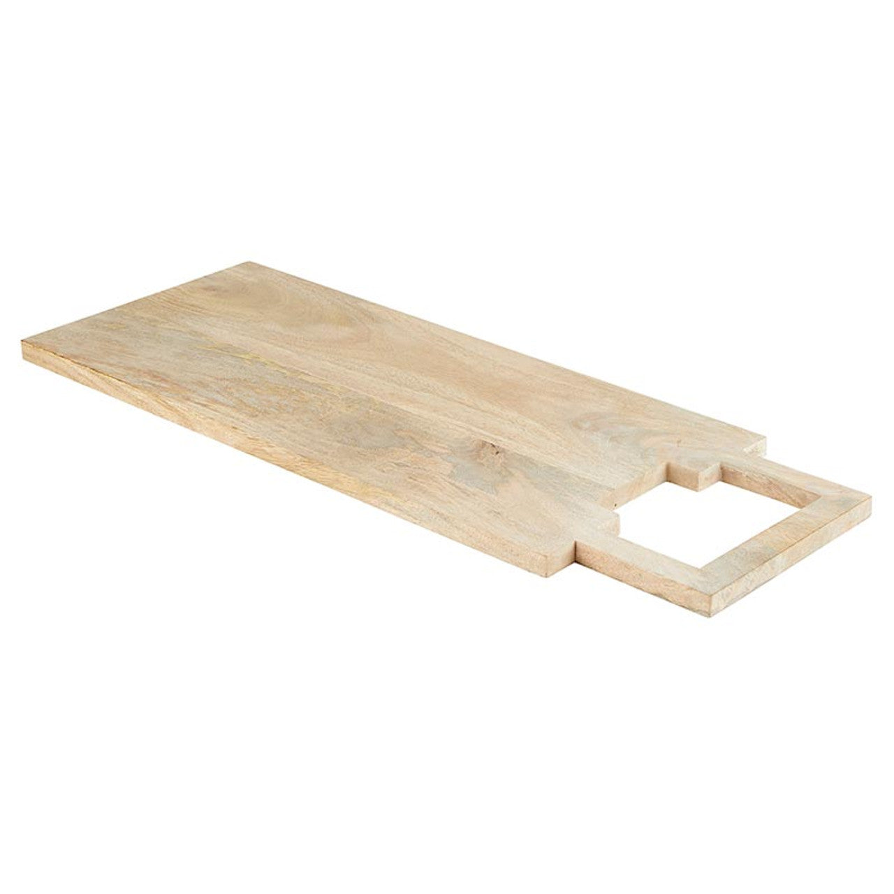 Charcuterie Board with Square Handle - Light Wash | Putti Fine Furnishings
