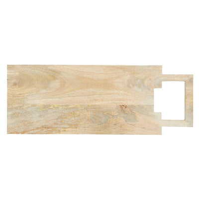 Charcuterie Board with Square Handle - Light Wash | Putti Fine Furnishings