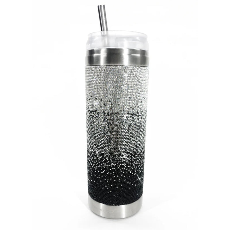 Jacqueline Kent Crystal Tumbler - Ombre Black | Putti Fine Furnishings