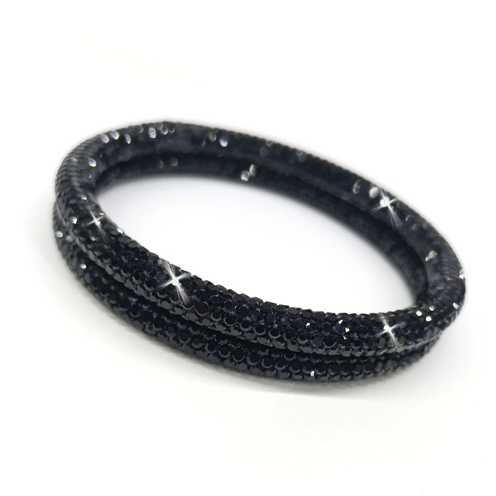 Jacqueline Kent Black Magic Crystal Bangles | Putti Fine Fashions