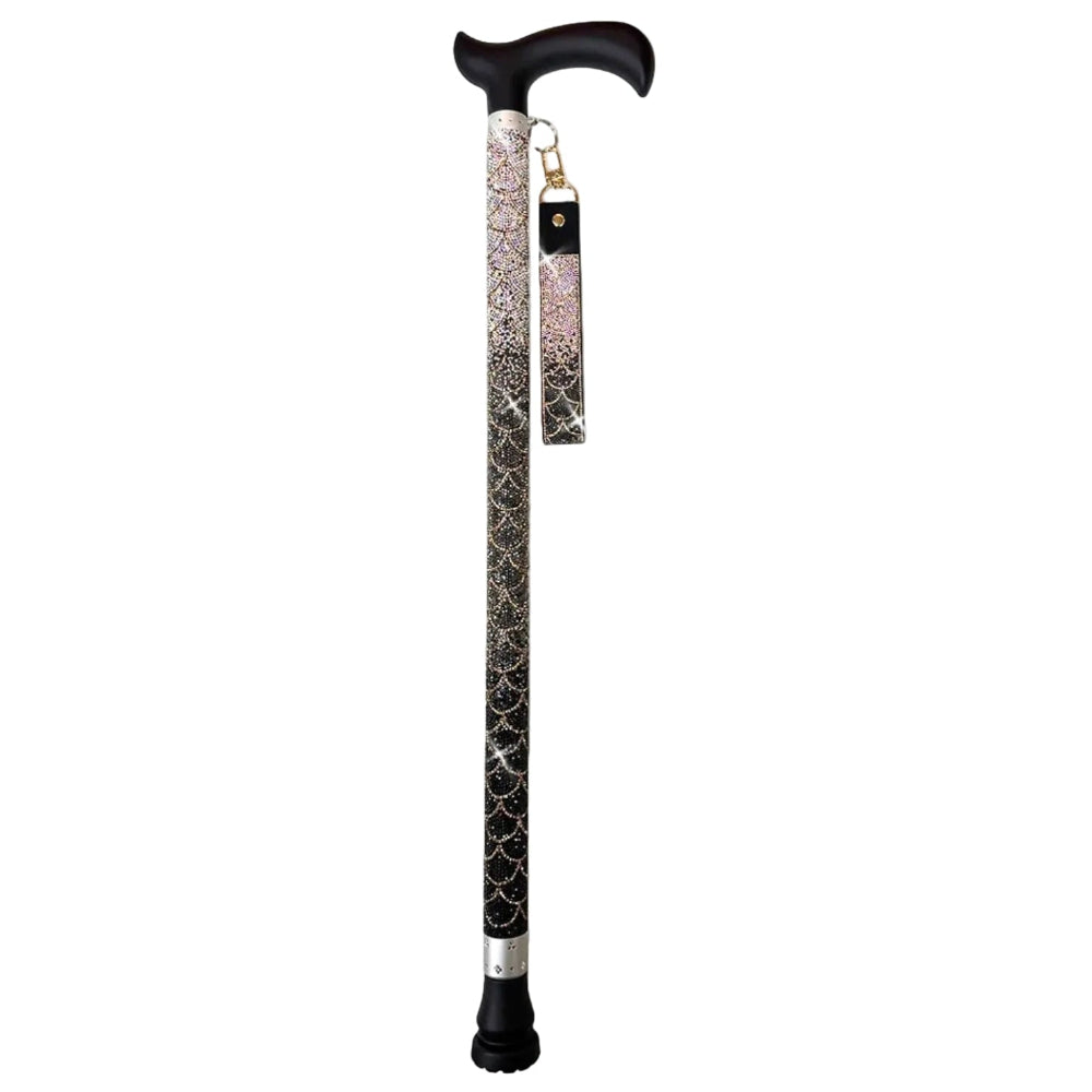 Jacqueline Kent "Sugar Cane" Midnight Mermaid Cane | Putti