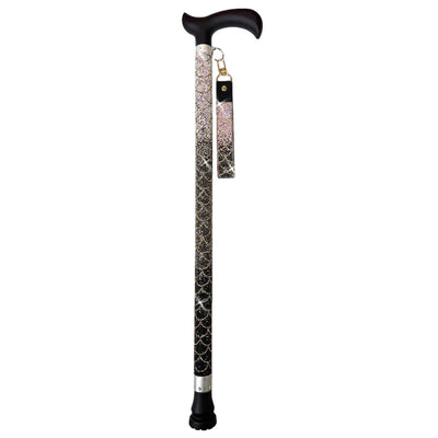 Jacqueline Kent "Sugar Cane" Midnight Mermaid Cane | Putti