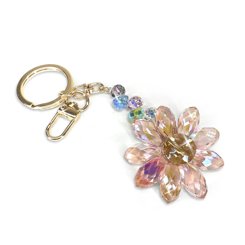 Jacquline Kent Crystal Daisy Key Chain - Aurora Borealis