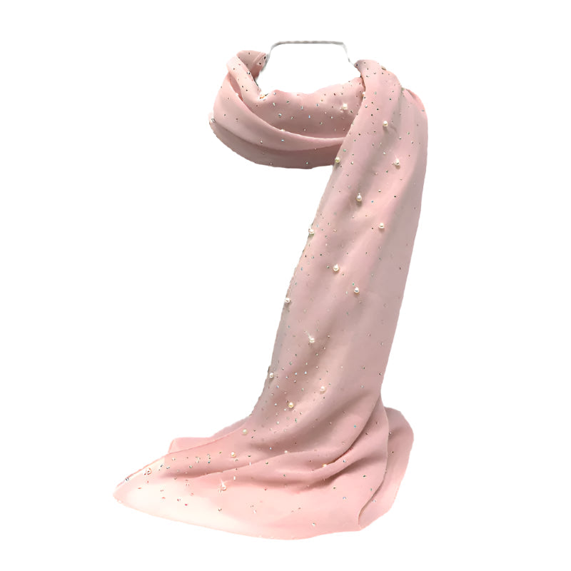 Jacquline Kent Embellished Scarf - Light Pink | Putti Fine Fashions