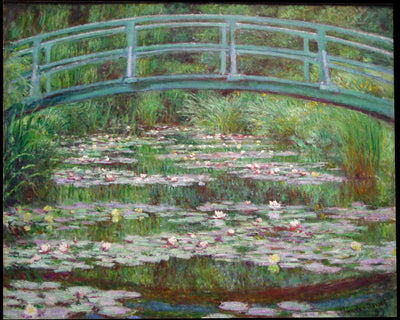 Monet "Japanese Bridge" Walking Stick Umbrella