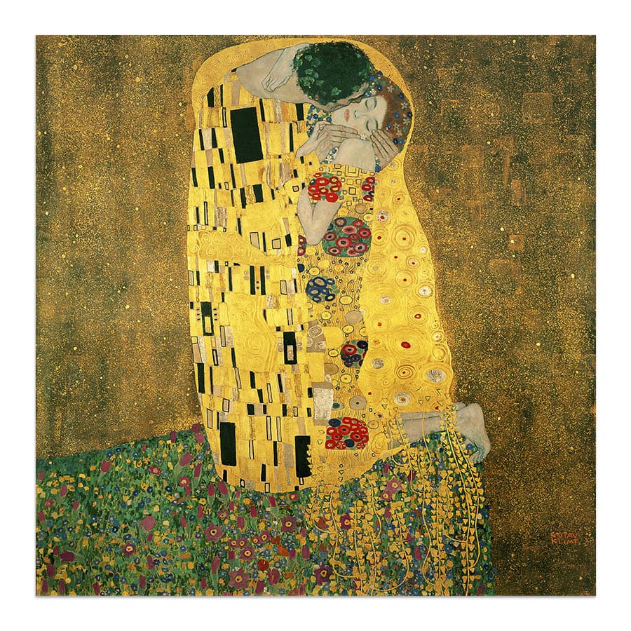 Klimt The Kiss Painting | Putti Fine Fashions