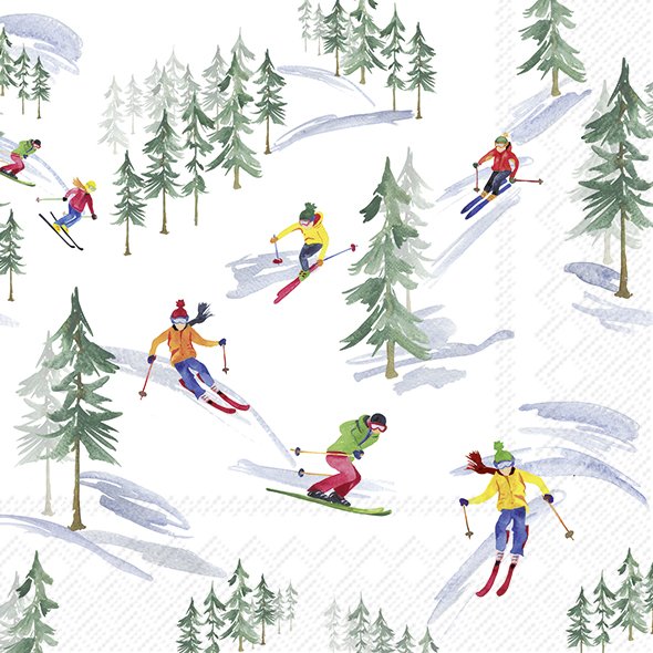 Down the Slopes Paper Napkin