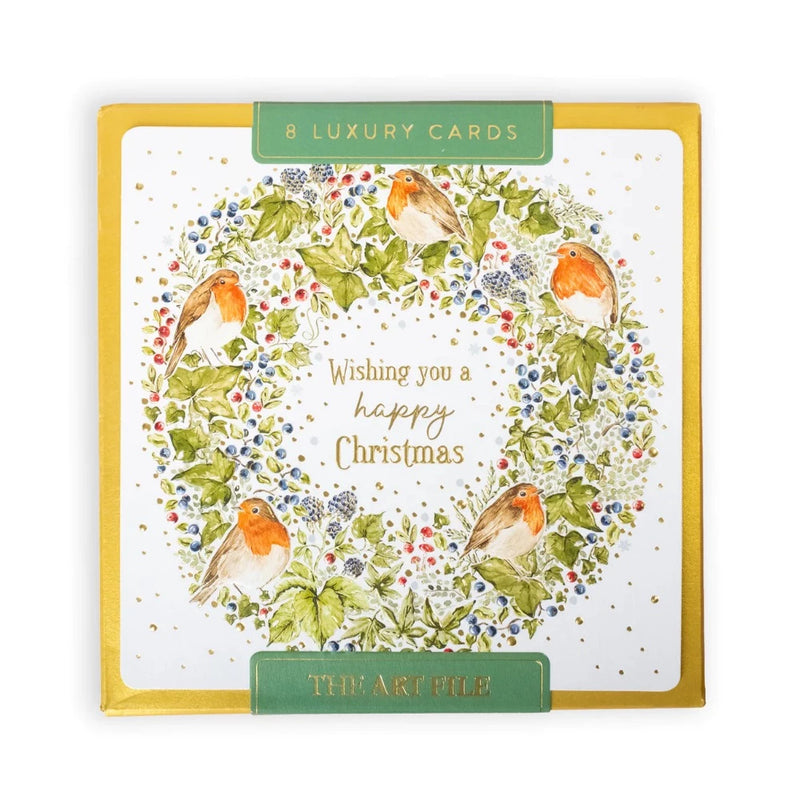 Countryside Christmas “Wishing You a Happy Christmas” Boxed Christmas Cards | Putti